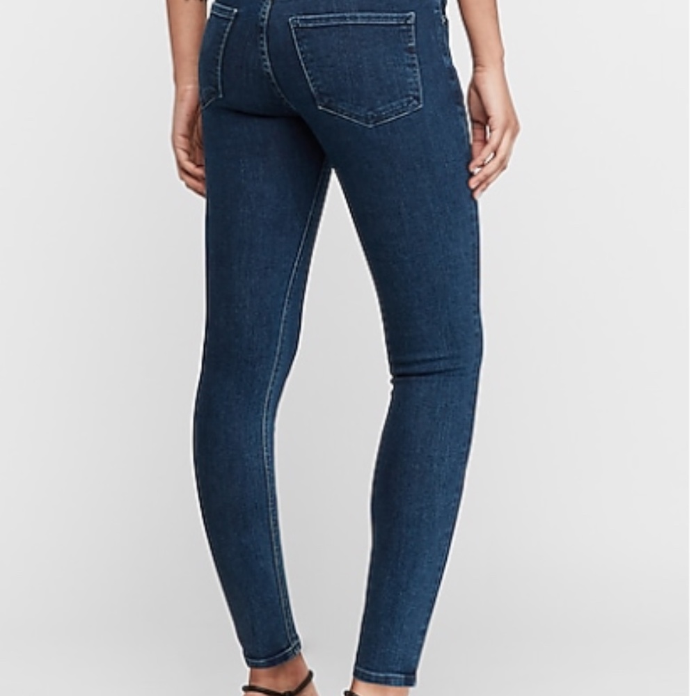 Express Mid Rise Jean Leggings - Picture 2 of 5